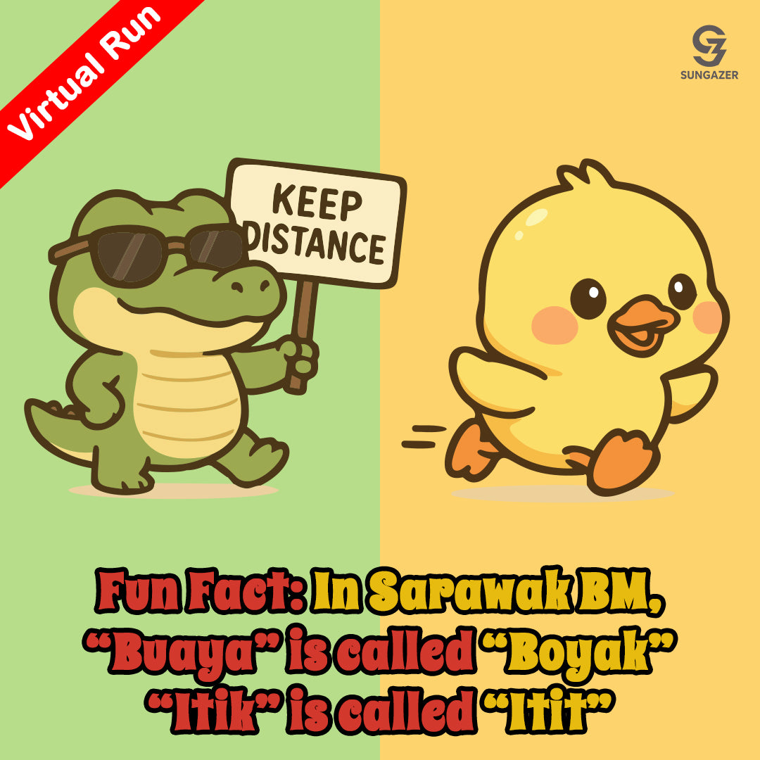 VIRTUAL RUN: Beware of Buaya (BoB) Kuching [5km/3km]