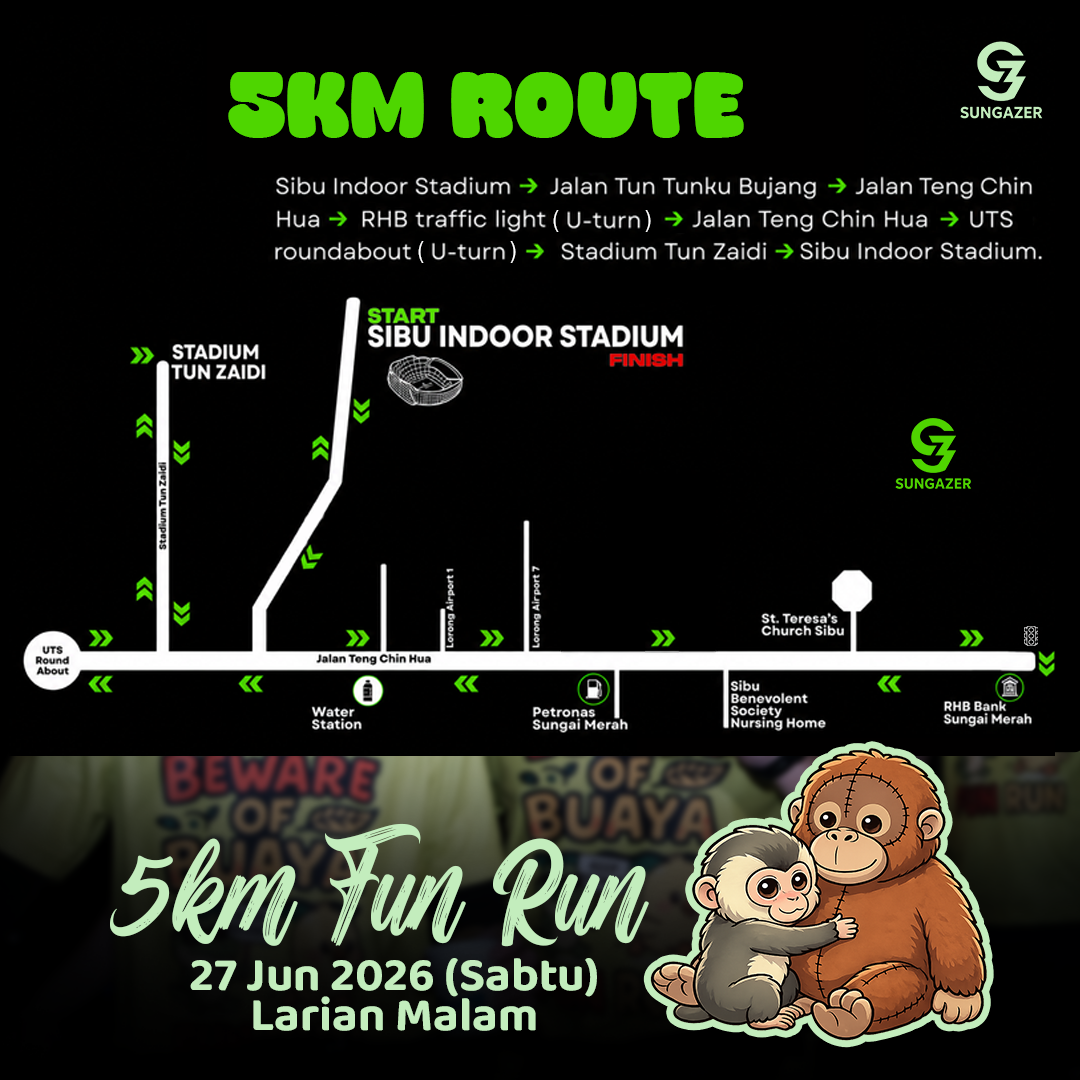Baby Monkey 5km Fun Run @ Sibu